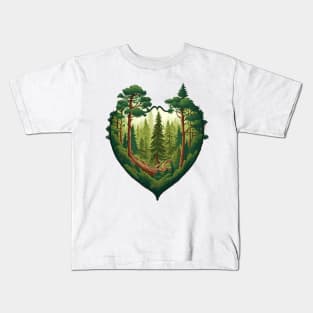 Nature Lover Deer - Designs for a Green Future and Hunters Kids T-Shirt